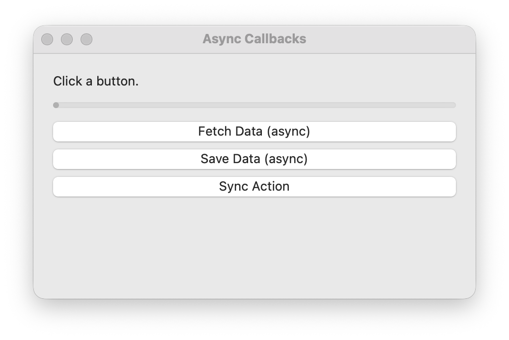 Async callbacks